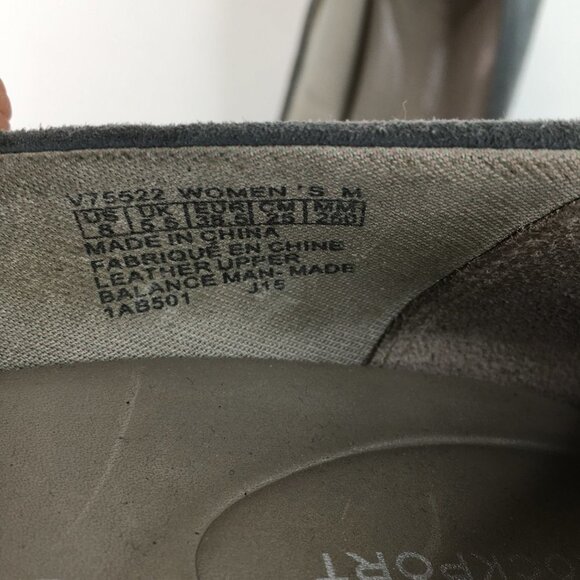 Rockport Suede Gray Wedges Heel Size 8 - Picture 7 of 10